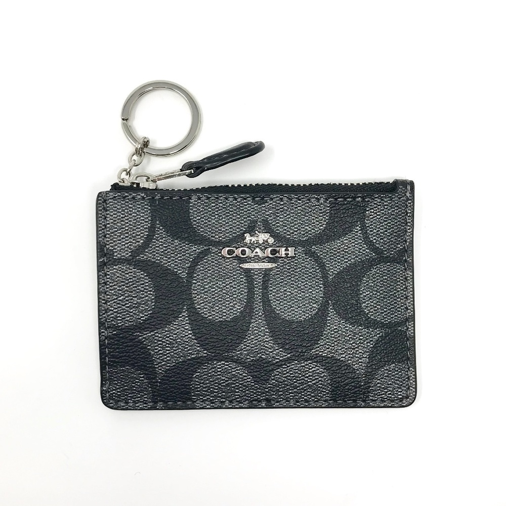 ๐ฆLAST ONE๐ฆCOACH Card Skinny Keychain ID Wallet - Picture 1 of 5